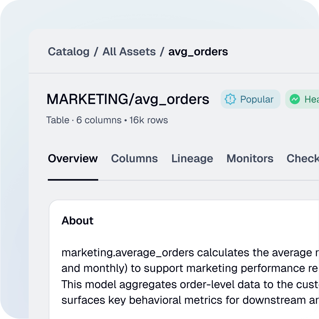 Data Catalog & Lineage